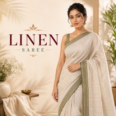 Linen Saree