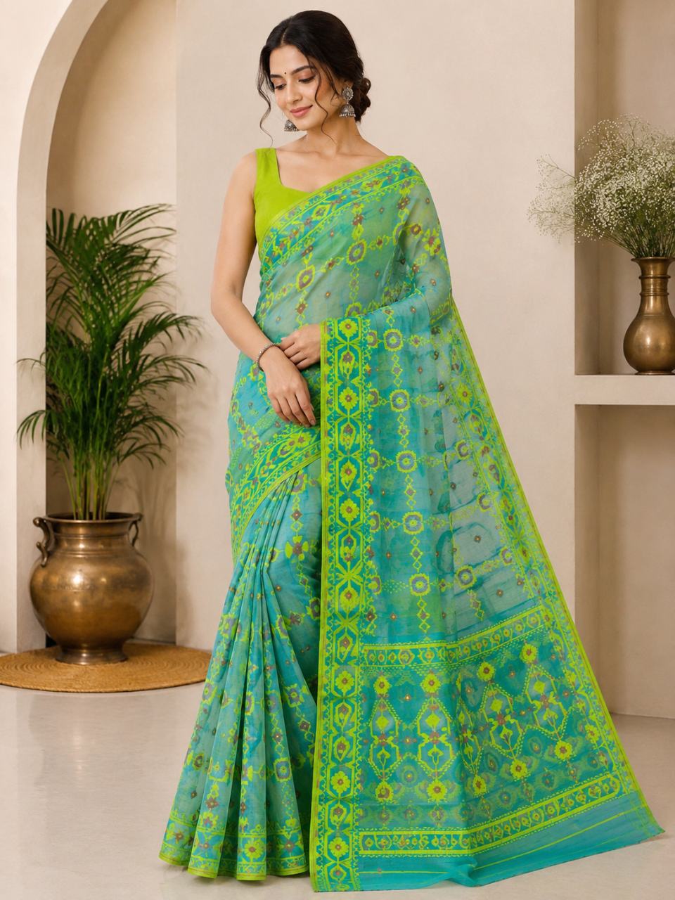Authentic BD Dhakai Jamdani Reshma Saree 