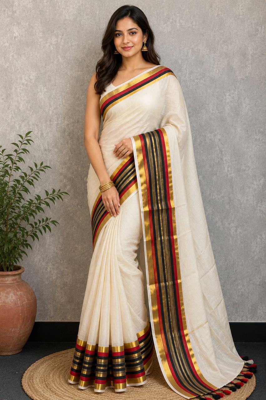 Handloom Pure Mul Cotton