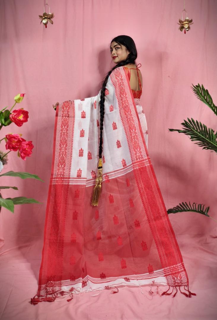 Handloom Woven Cotton Silk Saree