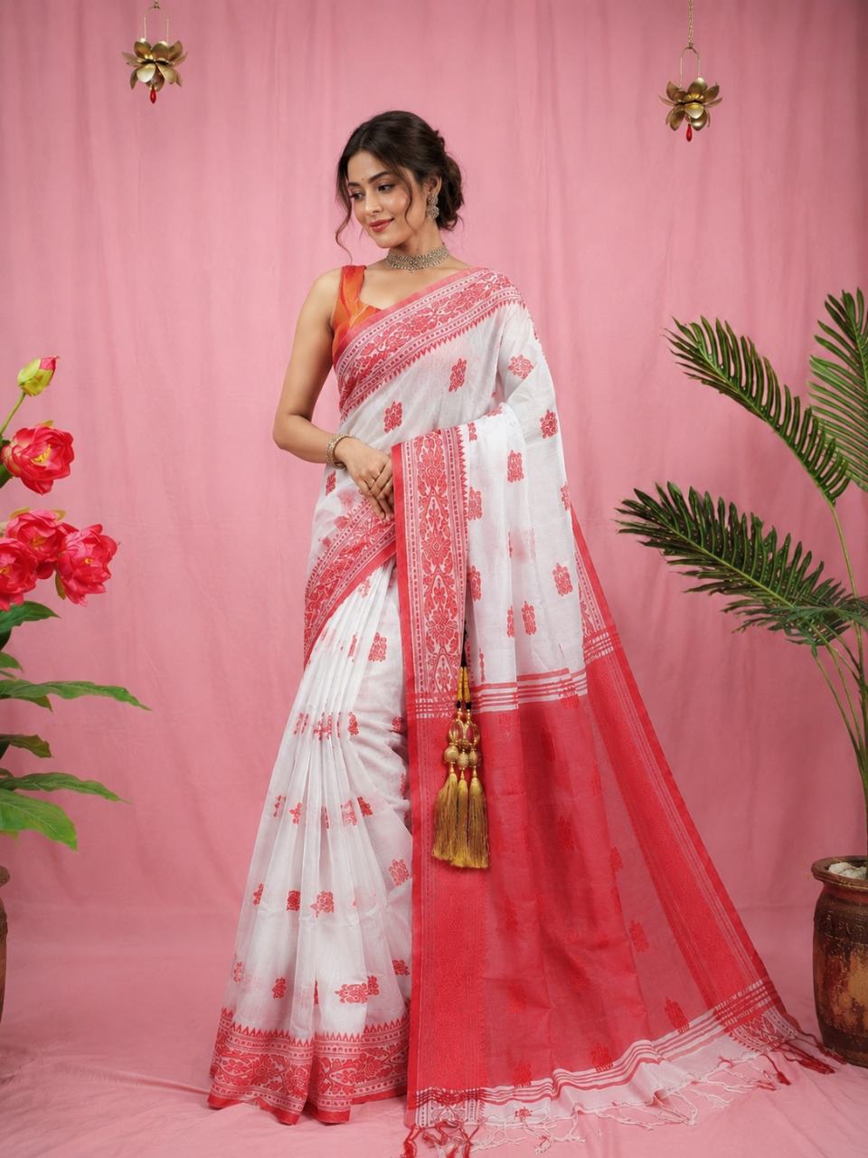 Handloom Woven Cotton Silk Saree