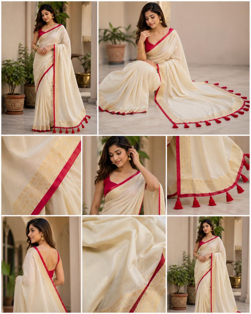 Mul Cotton Beautiful Border Saree 