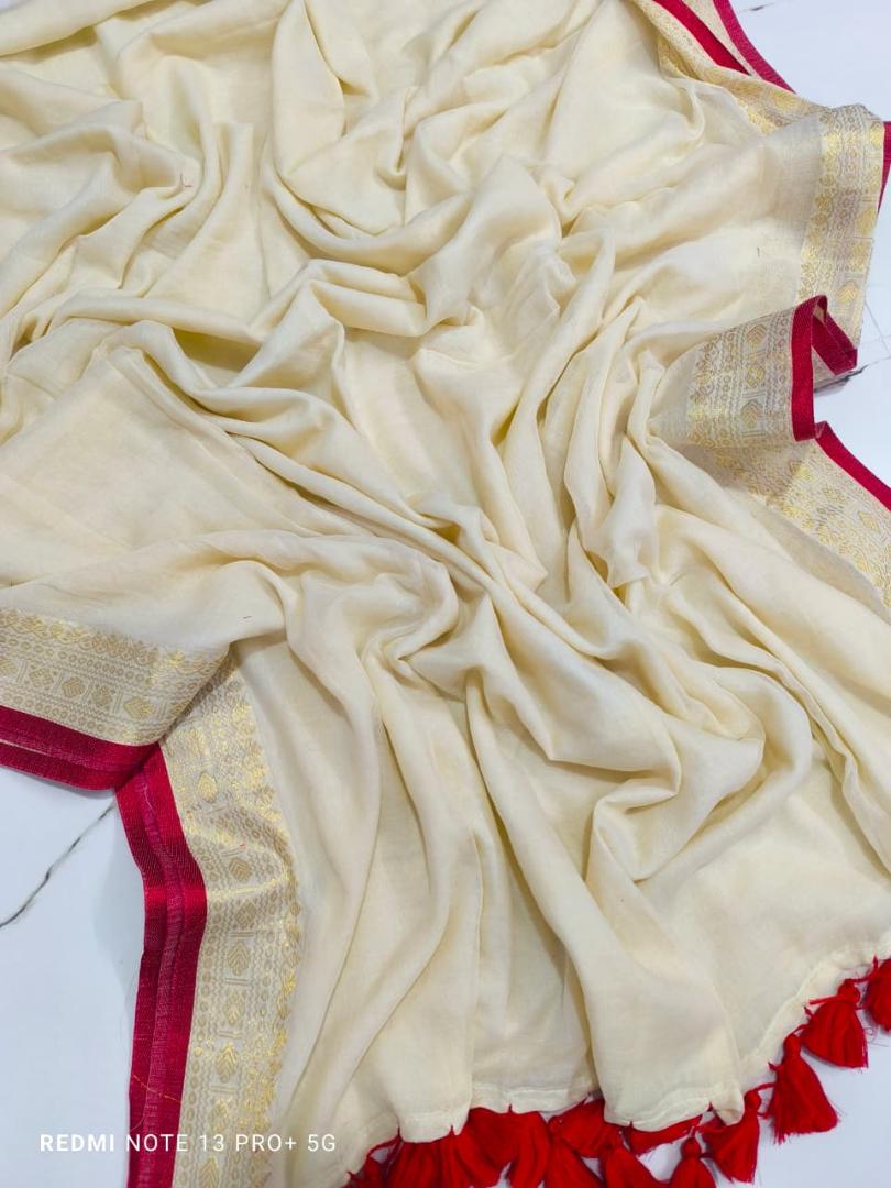 Mul Cotton Beautiful Border Saree 