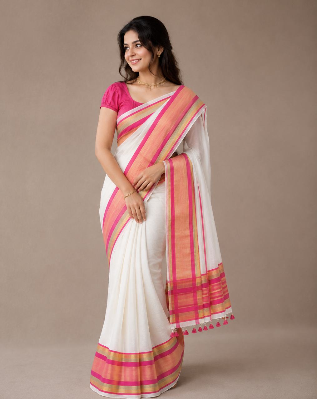 Mul Cotton Saree