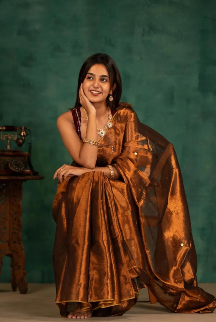 Tissue Cotton Raga Super Soft Saree 