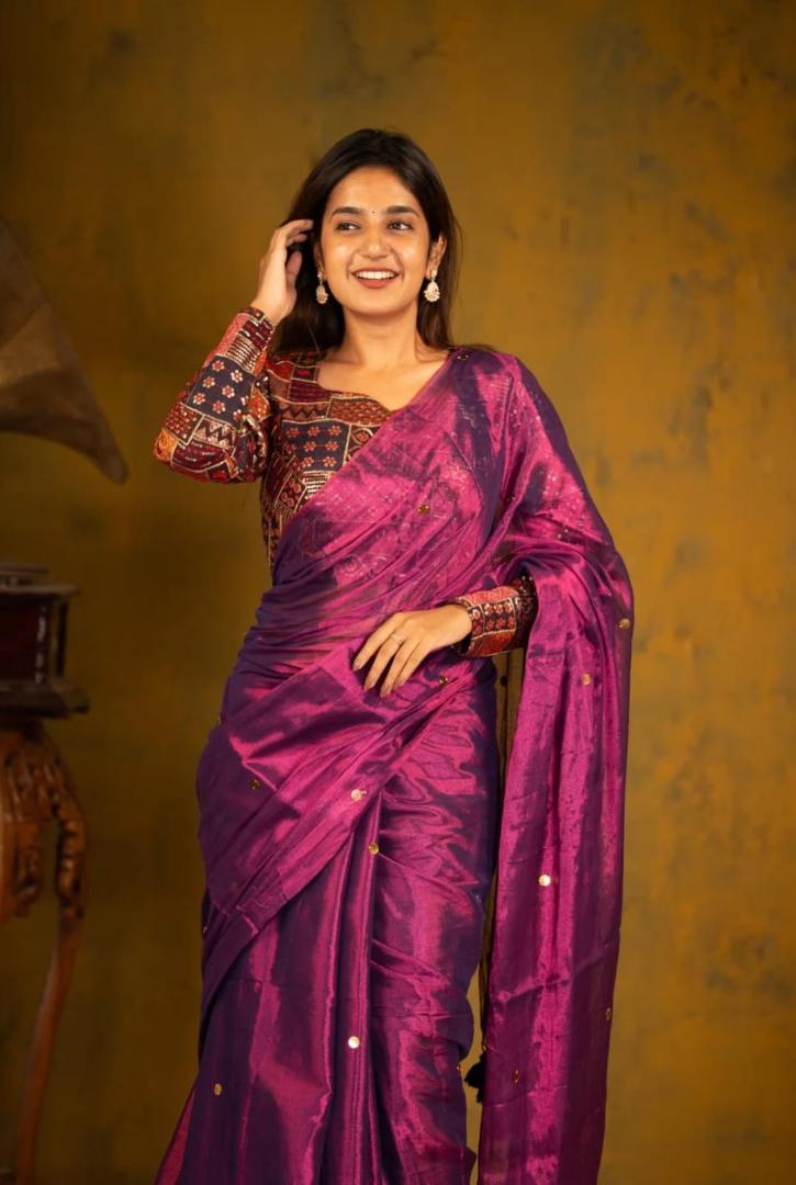 Tissue Cotton Raga Super Soft Saree