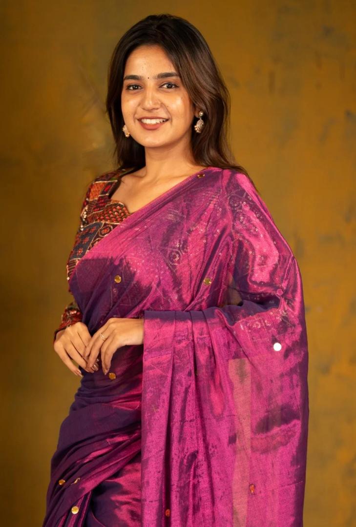 Tissue Cotton Raga Super Soft Saree
